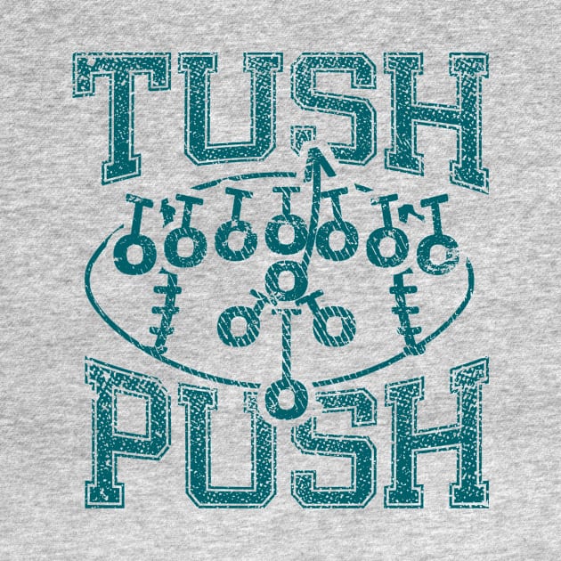 The Tush Push Eagles Brotherly Shove eagles T-Shirt by outfieldtrouble